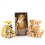 Five modern Steiff Bears