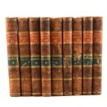 C M BIELANDS, Fammtliche Berte, published Bien, 1812, 9 vols, half leather bound, numbered 36, 40,