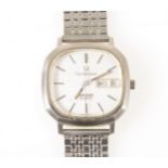 Omega - a gentleman's Constellation quartz steel wrist watch.