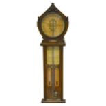 A Victorian oak cased mercury barometer, Joseph Davies & Co., London