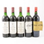 Ch Labegorce-Zede, Margaux, 1985; Ch Brane-Cantenac, Margaux, 1988; Ch d'Angludet, Margaux, 1982.