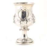 A Victorian silver goblet, Richards & Brown, London 1858