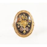 A 19th Century three colour gold ring.