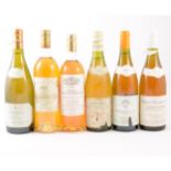 Fifteen assorted bottles of white and dessert wines