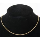 An 18 carat yellow gold chain necklace