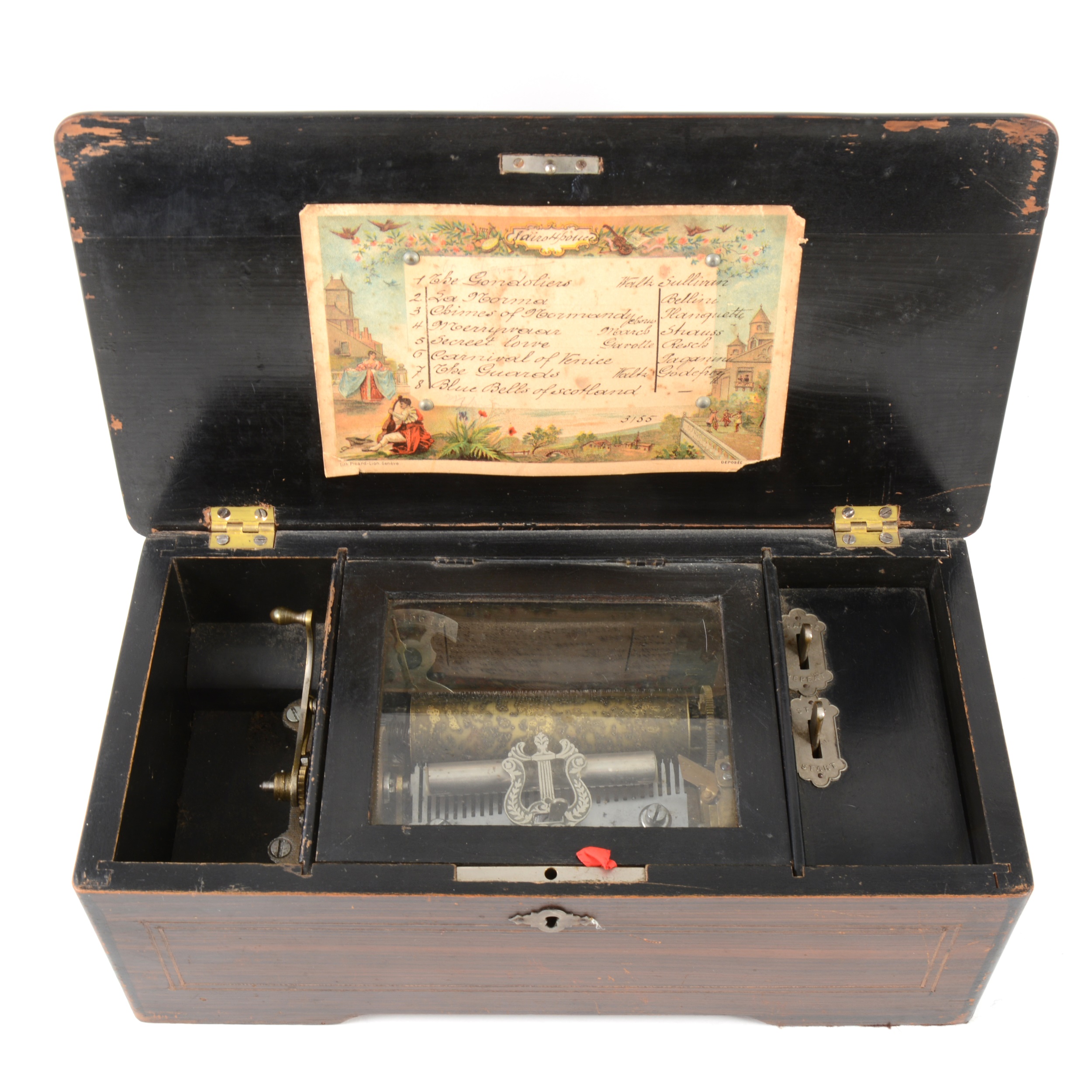 A Swiss musical box, No.3155 - Image 2 of 2