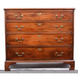 A George III mahogany chest of drawers