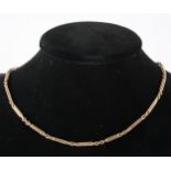 A 9 carat yellow gold neck chain.