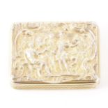 A George III silver gilt snuff box, probably William Ellerby, London 1808