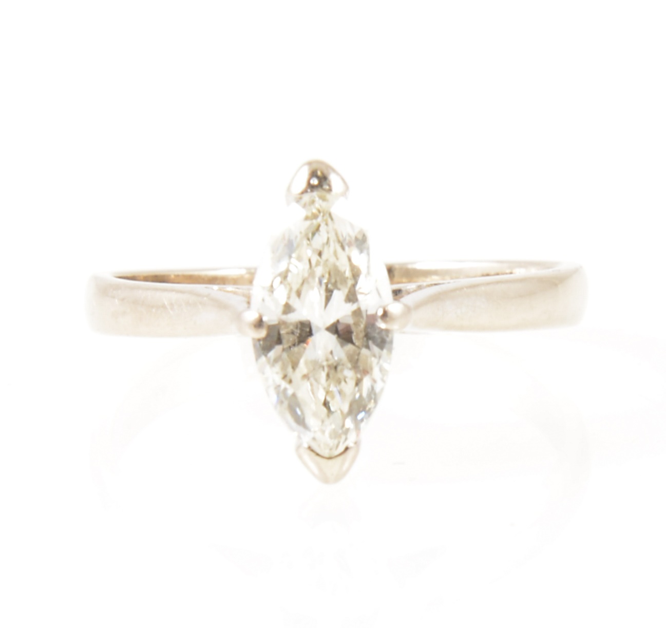 A diamond solitaire ring,