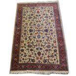 A Tabriz pattern rug