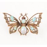 WITHDRAWN - An opal butterfly pendant.