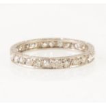 A diamond full eternity ring.