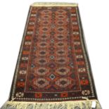 A Bokhara rug