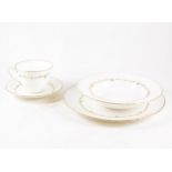 A Royal Worcester bone china table service, 'Gold Chantilly' pattern,