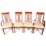 Victorian mahogany pull-out dining table, and set of eight reproduction chairs