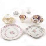 Three books on New Hall porcelain and a small collection of 19th century china