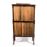 An Edwardian mahogany book stand/ side table