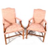 Pair of reproduction Gainsborough style chairs