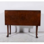 George III mahogany drop-leaf supper table