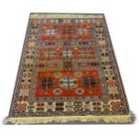 A Caucasian pattern rug