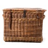 Large wicker basket, possibly former railway use