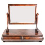 William IV mahogany toilet mirror