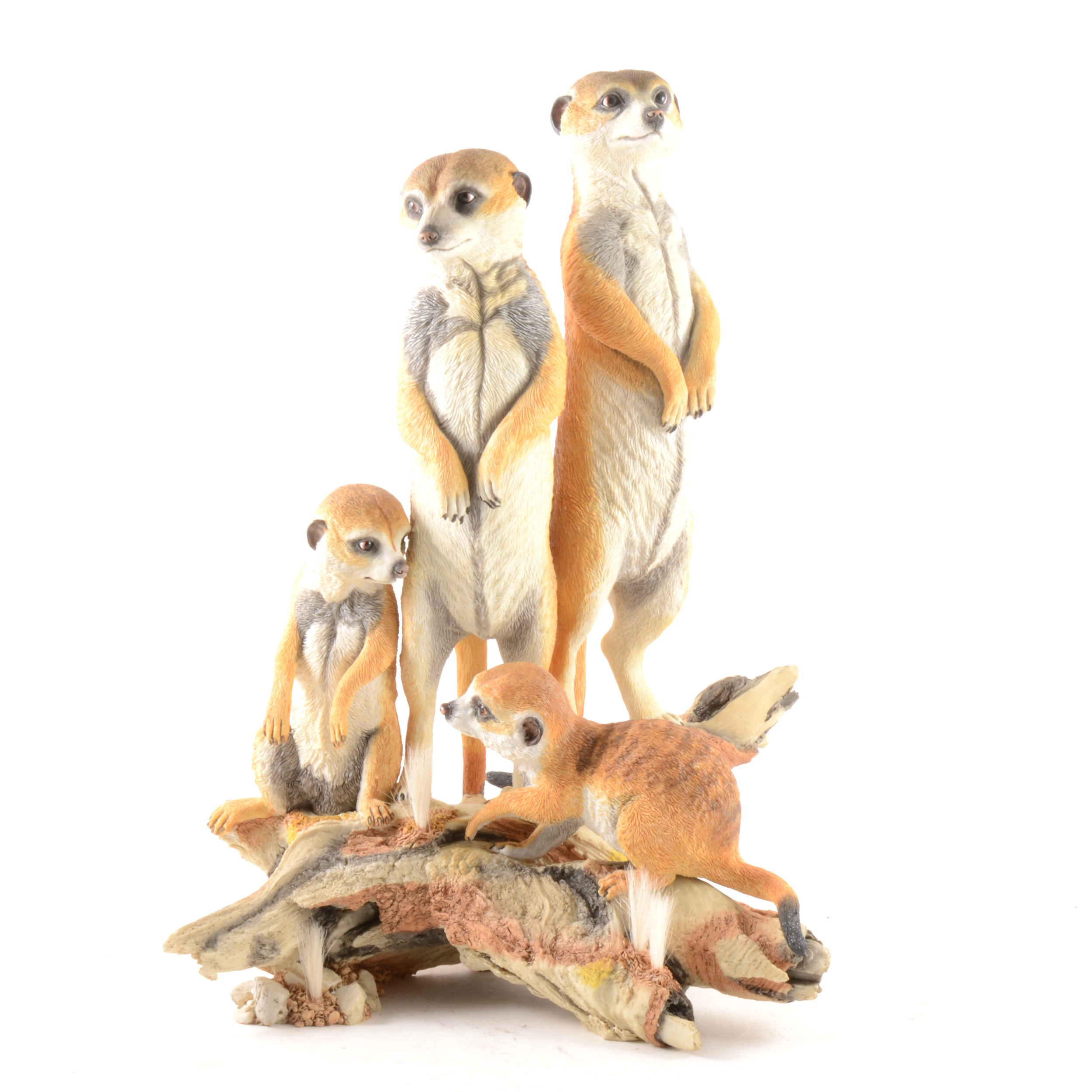 Country Artists figural group, 'Meerkats - Guardians'