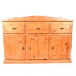 A modern pine sideboard