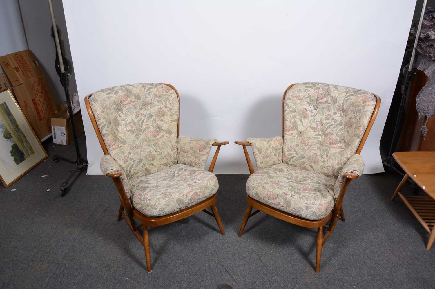 A pair of Ercol elbow chairs - Image 2 of 9