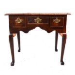 A George III oak lowboy