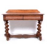 A Victorian mahogany washstand