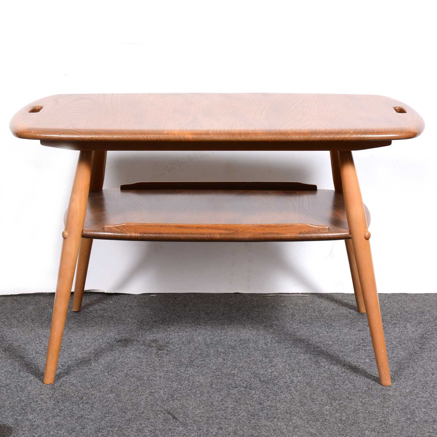 An Ercol two-tier tray table