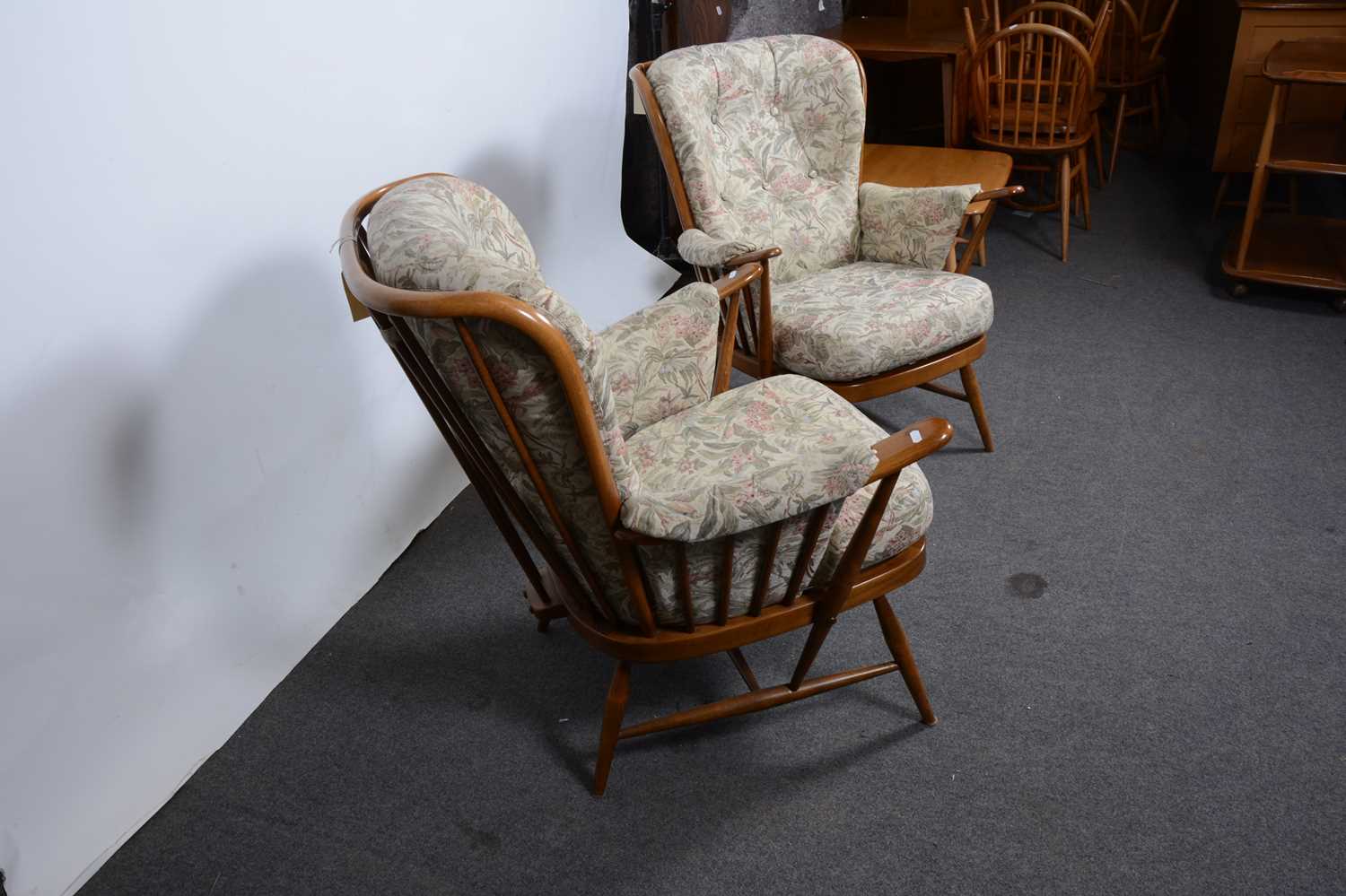 A pair of Ercol elbow chairs - Image 7 of 9