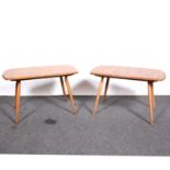 Two Ercol small coffee tables