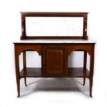 An Edwardian inlaid washstand