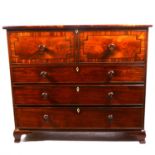A William IV mahogany chest of drawers