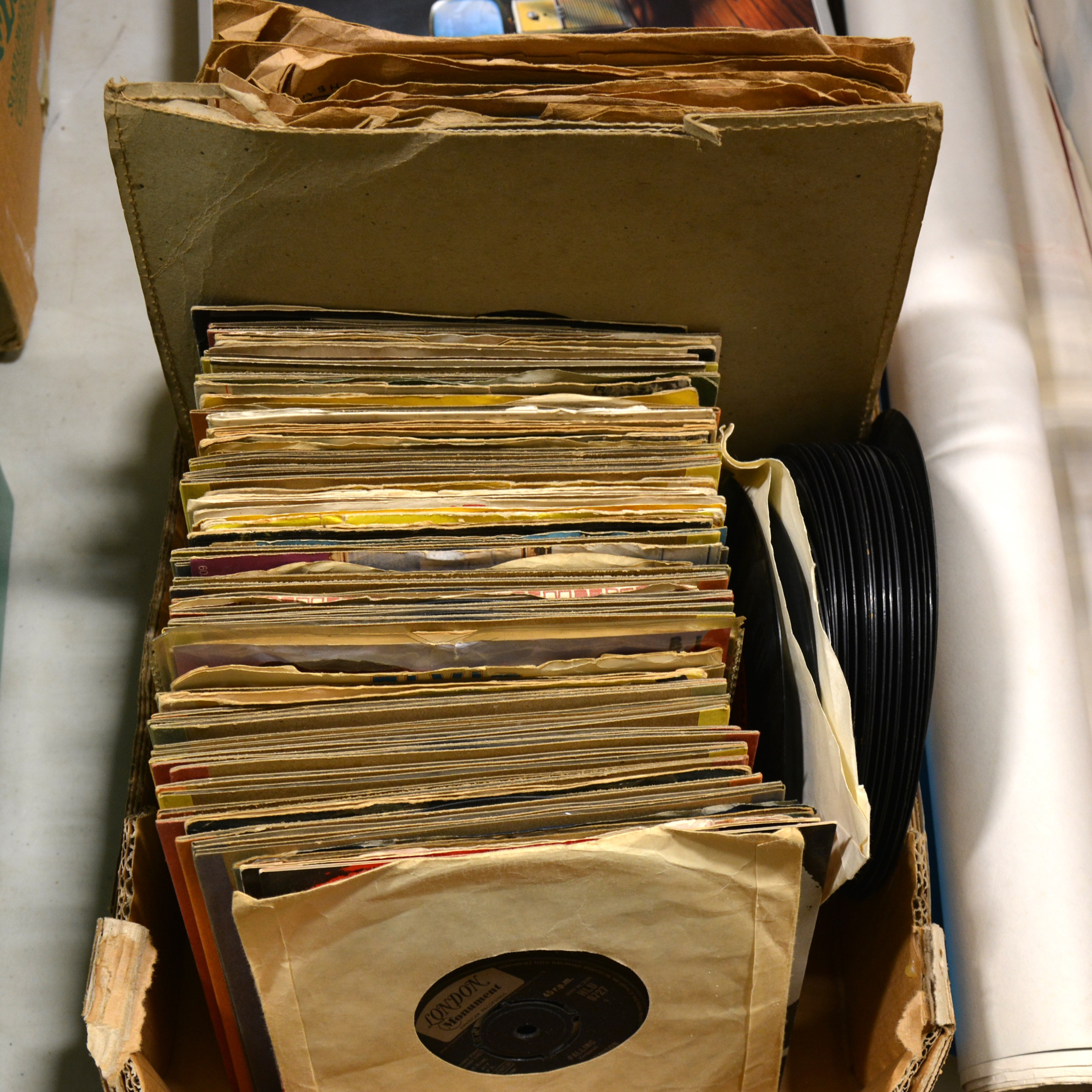 Aprox 120+ 7" singles and 78s vinyl records; including The Beatles, Billy Fury, The Hollies, - Image 2 of 2
