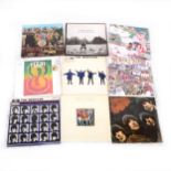 Vinyl LP and 7" single records; including nineteen LPs, Fleetwood Mac Kiln House and The Beatles