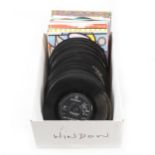 Vinyl single and EP record collection; aprox 82 including, The Beatle Magical Mystery Tour etc