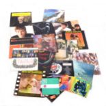 Vinyl LP records, aprox 70 LPs and singles including Pink Floyd, The Beatles etc.