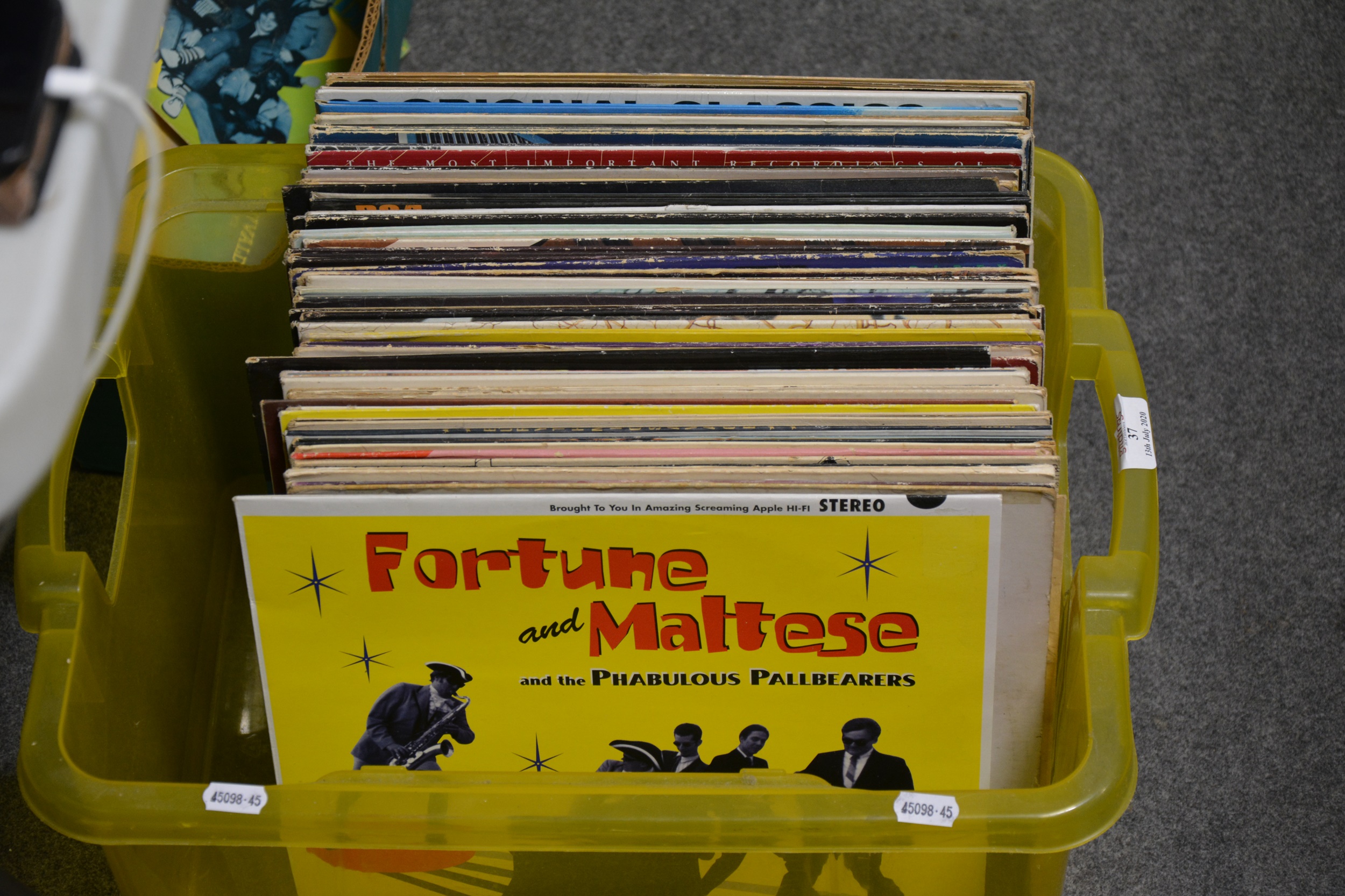 One box of mixed vinyl LP records; aprox sixty-nine - Image 2 of 2