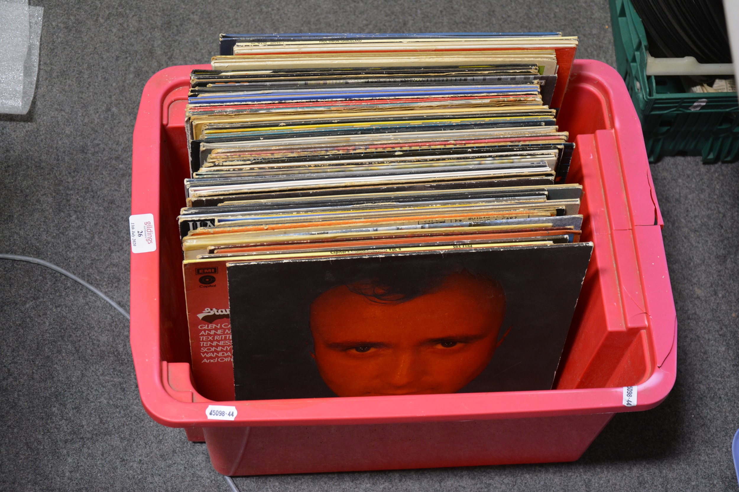 One box of mixed vinyl LP records; aprox sixty-seven - Image 2 of 2