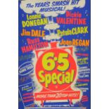 6.5 Special (1958); original British music film poster, 40x27inch, staring Jim Dale, Lonnie Donegan,