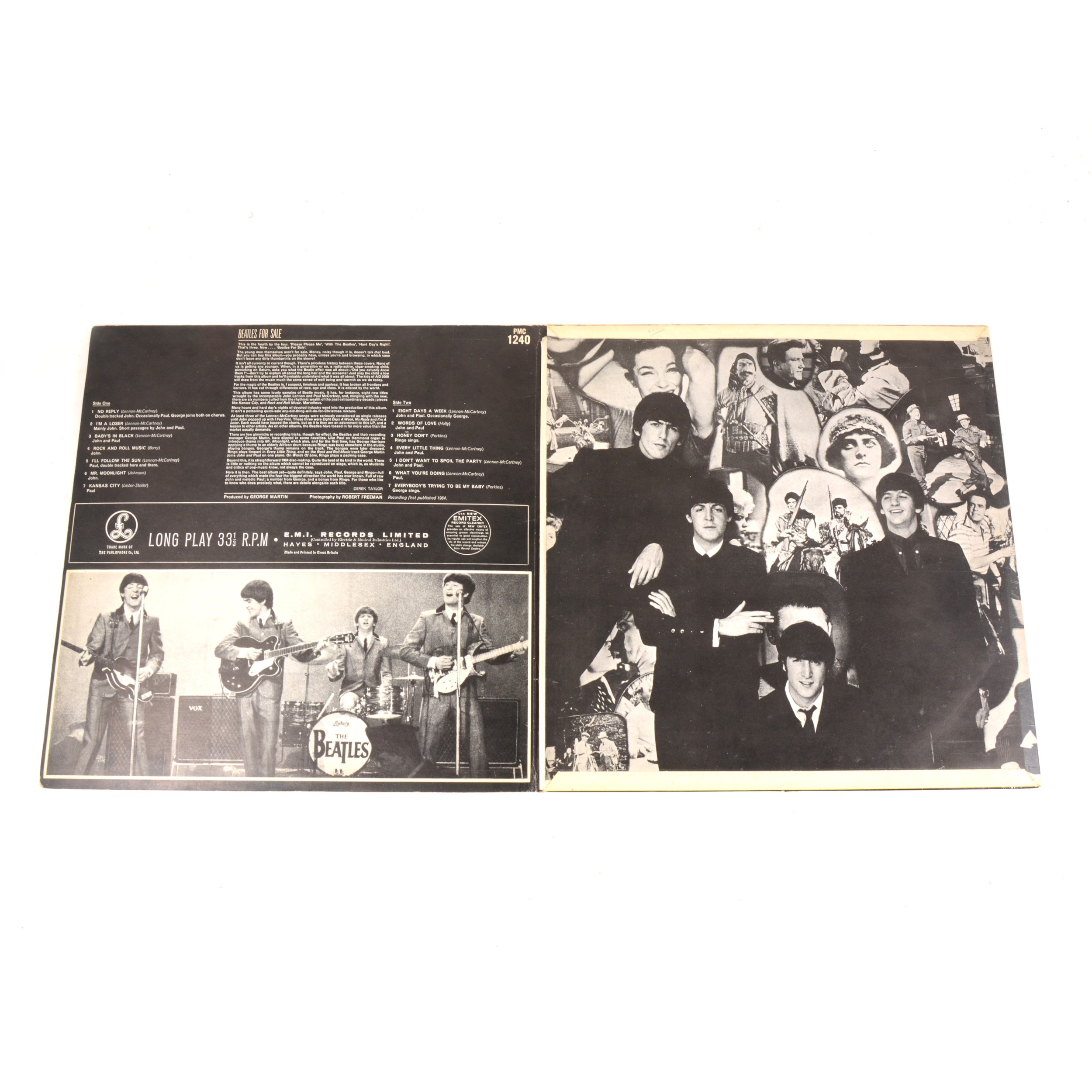 The Beatles For Sale LP vinyl record; first mono pressing PMC 1240, matrix 503-4N/504-4, Emitex - Image 4 of 4