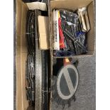 Two boxes of OO gauge model railway track; mostly Hornby and Pecco
