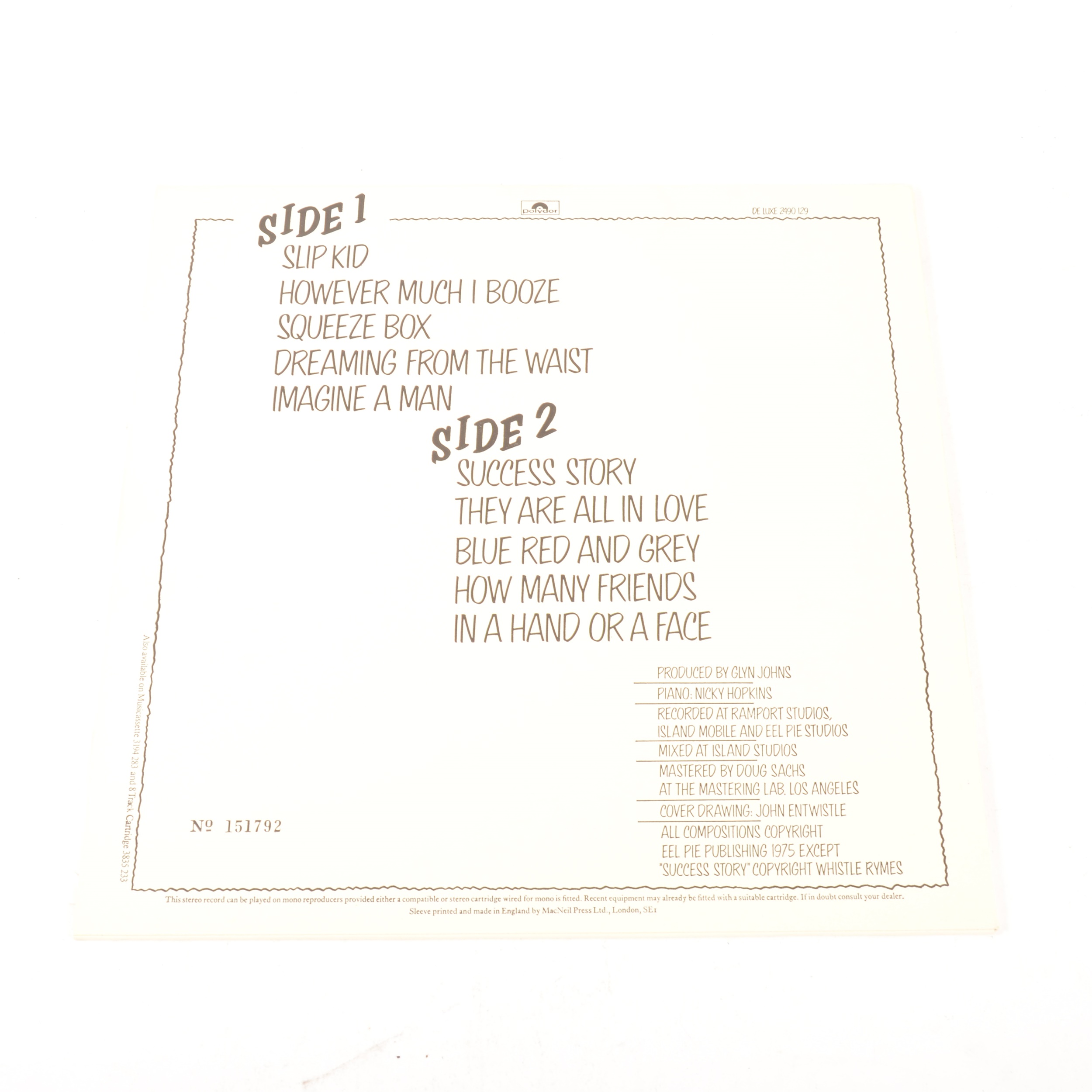 Three The Who Vinyl LP Records - Image 2 of 5