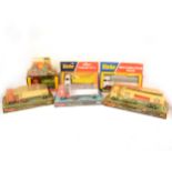 Dinky Toys; seven commercial models, all boxed.