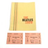 A pair of original concert tickets 'The Beatles Show' Tues Nov 12th 1963 at the Guildhall