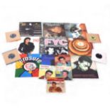 Vinyl LP and 7" single records; aprox 86 records including, Elvis Presley, Stevie Wonder, etc